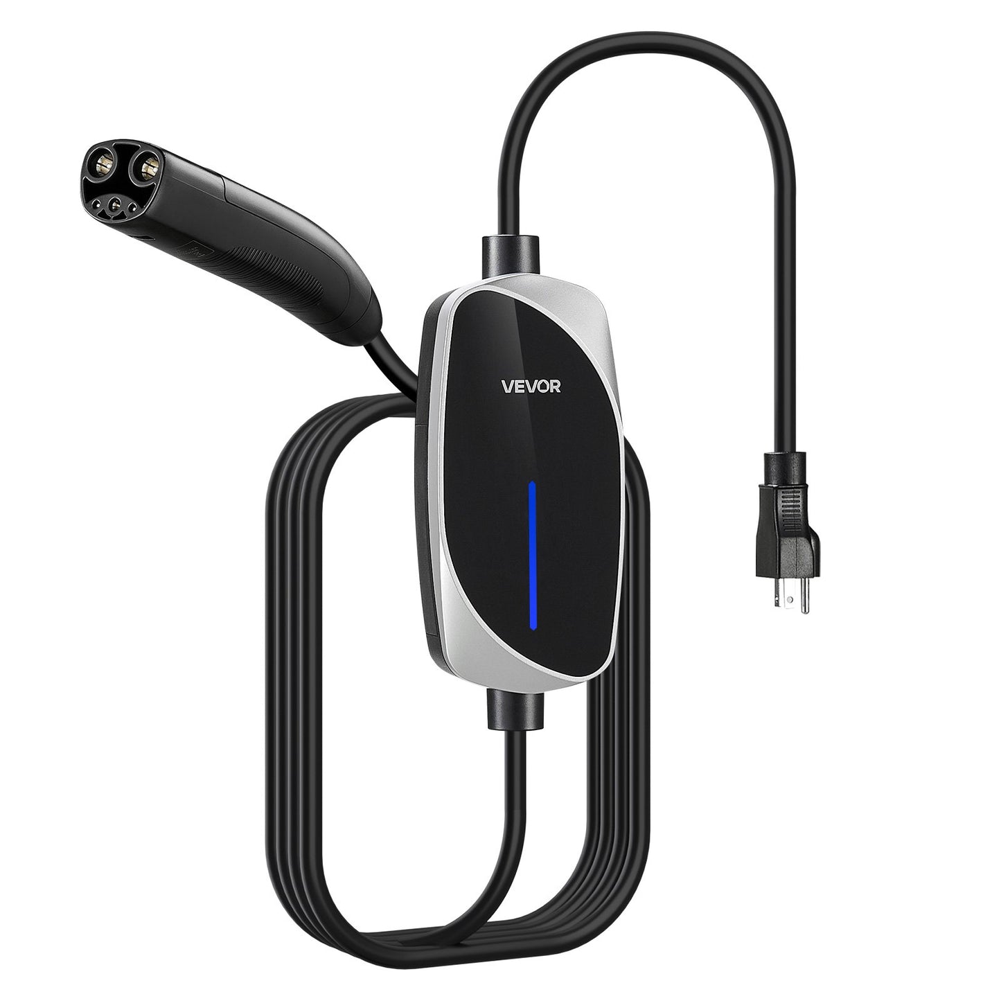 Level 1/2 Tesla Charger 16A Portable EV Charger 25 Ft Cable 120V-240V NEMA 6-20P
